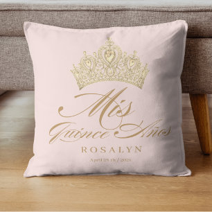 Pink Quinceanera Throw Pillow