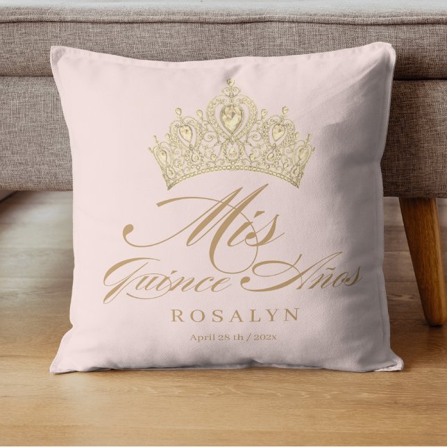 Pink Quinceanera Throw Pillow (Creator Uploaded)