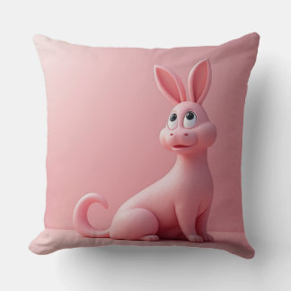 Pink Rabbit Cushion