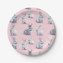 Pink Rabbits Pattern