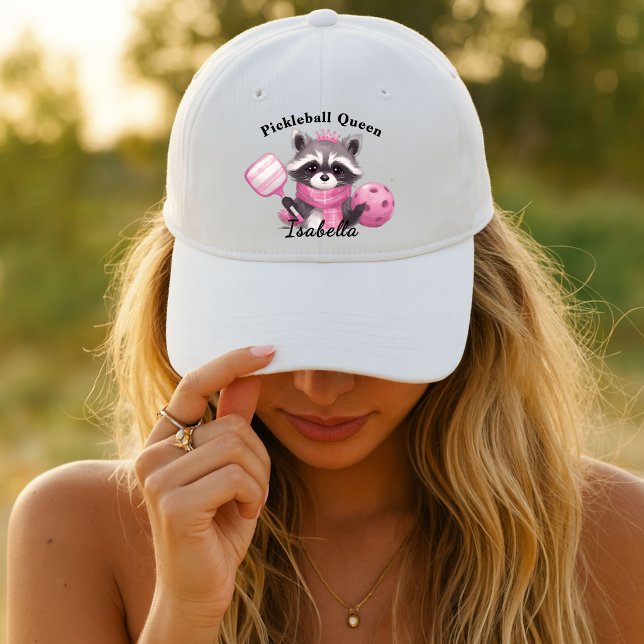 Pink Racoon Pickleball Queen Hat (Creator Uploaded)