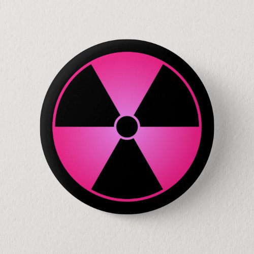 Pink Radiation Symbol Button