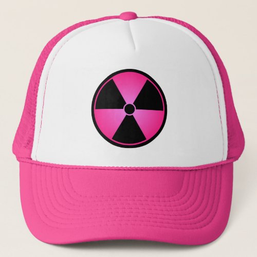 Pink Radiation Symbol Cap