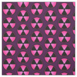 Pink Radiation Symbol Fabric