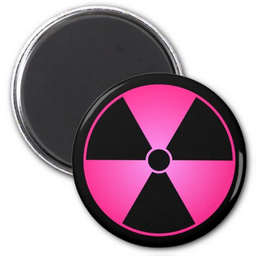 Pink Radiation Symbol Magnet
