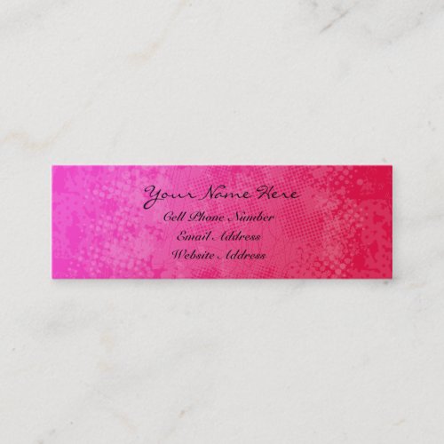 Pink Rage Grunge Profile And Business Card