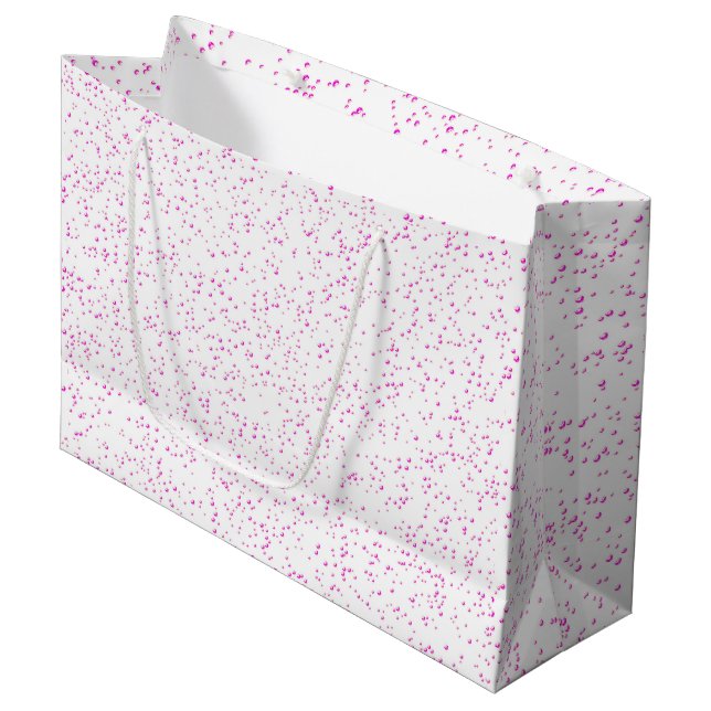 Pink Rain Gift Bag (Front Angled)