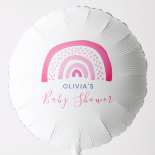 Pink Rainbow Baby Shower Balloon
