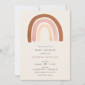 Pink Rainbow Baby Shower invitation (Front)