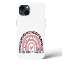 Pink Rainbow Breast Cancer Awareness iPhone 13 Case