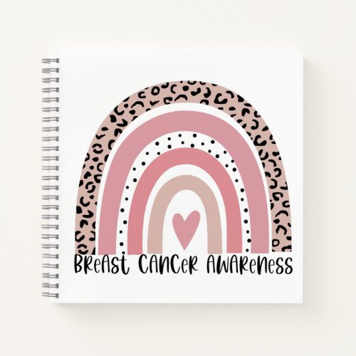 Pink Rainbow Breast Cancer Awareness Journal