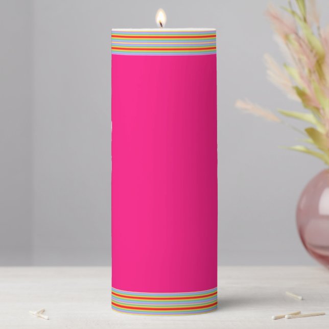 Pink Rainbow Candle (In Situ)