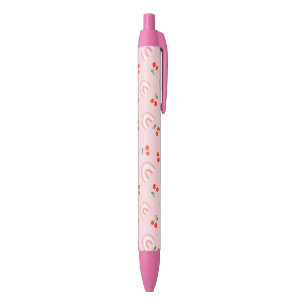 Pink Rainbow Cherry Pattern Pen