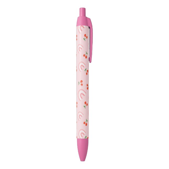 Pink Rainbow Cherry Pattern Pen (Bottom (Vertical))