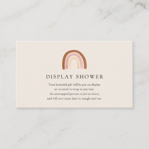 Pink Rainbow Display Shower card