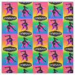 PINK RAINBOW GYMNAST FABRIC