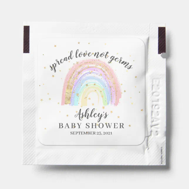 Pink Rainbow Hand Sanitizer Packet Zazzle