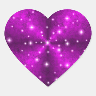 Pink Rainbow in Elephant Skin Leather optics Heart Sticker