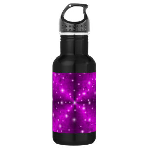 Pink Rainbow in Elephant Skin Leather optics Water Bottle