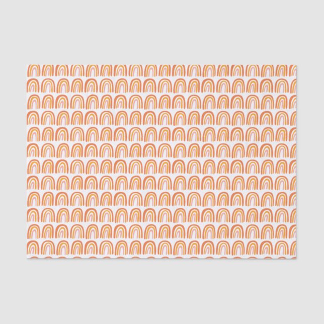 Pink Rainbow Pattern Gift Tissue Paper (Front)