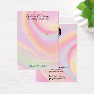 pink rainbow unicorn jewelry earrings display