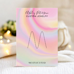 pink rainbow unicorn jewelry ring display