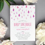 Pink Raindrops | Baby Sprinkle Invitation