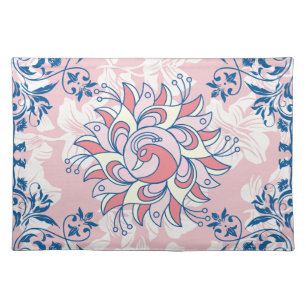 Pink Rangoli Graphic Art, Bright Life Cloth Placemat