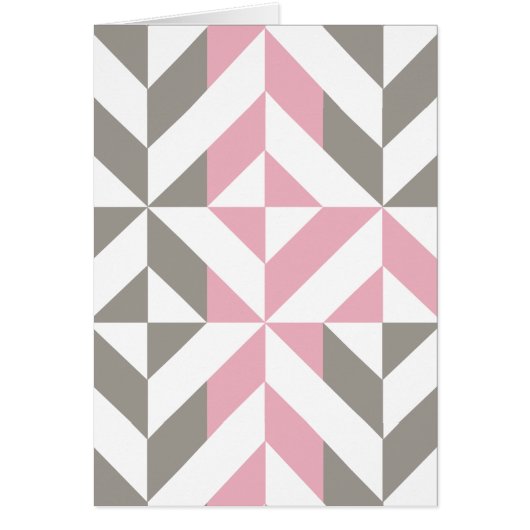 Pink Raspberry and Silver Geometric ZigZag (Front)