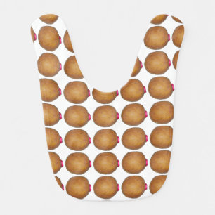 Pink Raspberry Jelly Jam Filled Donuts Doughnuts Bib