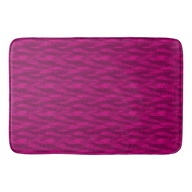 Pink Raspberry Water Bathroom Mat (Front)