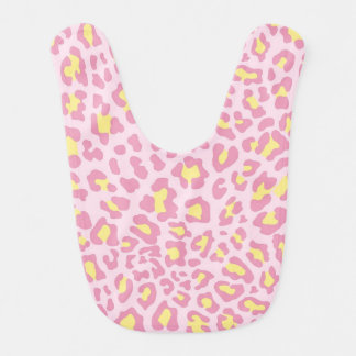 Pink, Raspberry, Yellow Leopard Print Bib