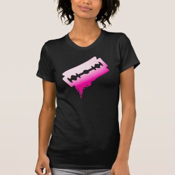 Pink Razor Shirt by HeavyMetalHitman at Zazzle