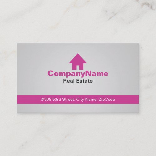 Pink Real Estate Business Cards