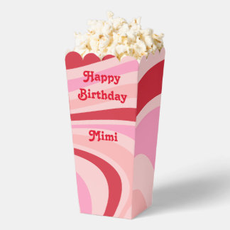 Pink Red Abstract Pattern Trendy  Favor Boxes