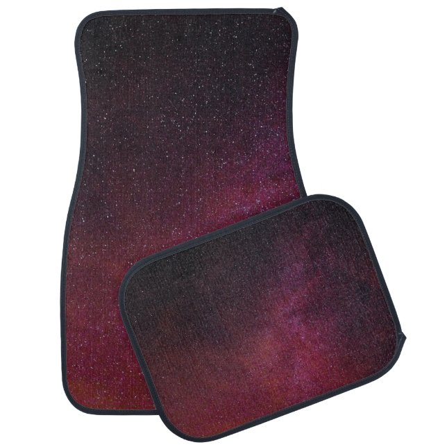 Pink, red, and black digital wallpaper car floor mat (Set)