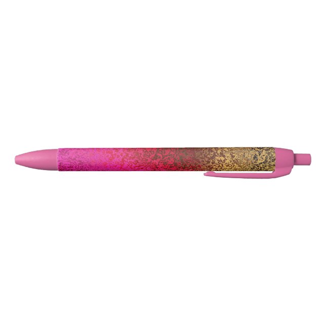 Pink Red And Gold Pattern Pen (Bottom)