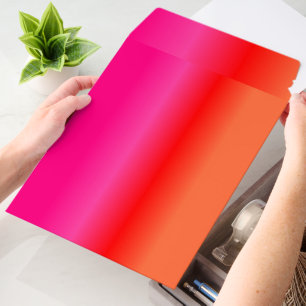 Pink, Red and Orange Gradient Envelope Mailers