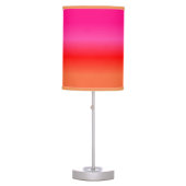 Pink,  Red and Orange Gradient table lamp (Front)