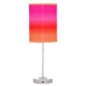 Pink,  Red and Orange Gradient table lamp (Back)