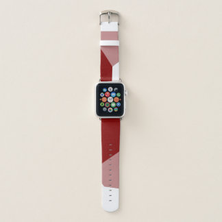 Pink Red and White  Apple Watch Band