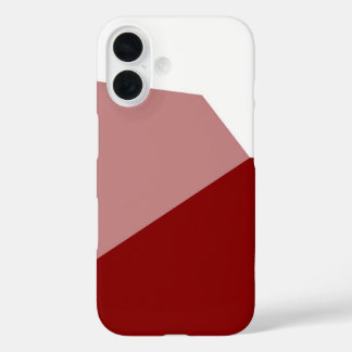Pink Red and White  iPhone 16 Case