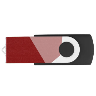 Pink Red and White Flash Drive