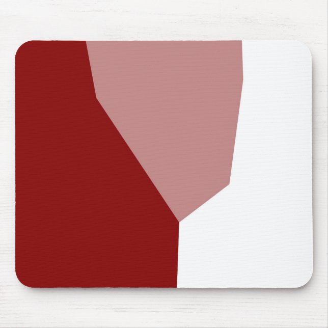 Pink Red and White  Mouse Pad (Front)