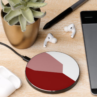 Pink Red and White Wireless Charger