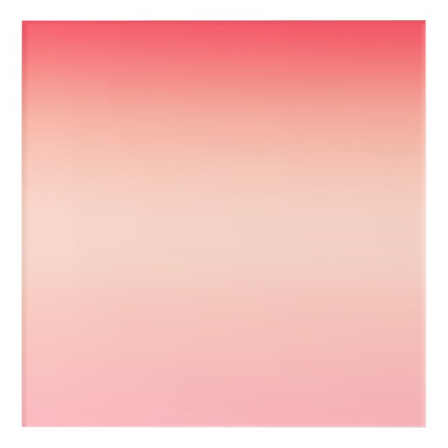 Pink red and yellow color gradient background acrylic print (Front)