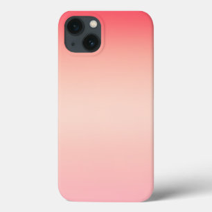 Pink red and yellow color gradient background iPhone 13 case