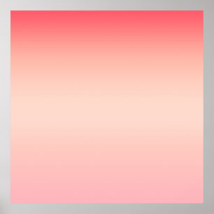 Pink red and yellow color gradient background poster