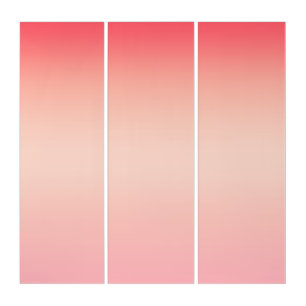 Pink red and yellow color gradient background triptych