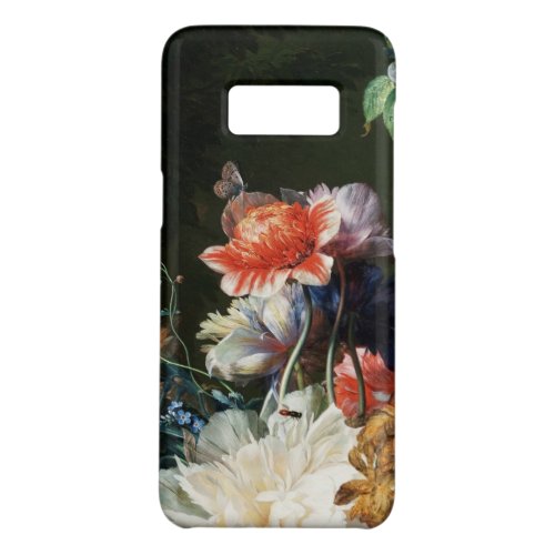 PINK RED ANEMONES WHITE FLOWERSBUTTERFLY Floral Case_Mate Samsung Galaxy S8 Case